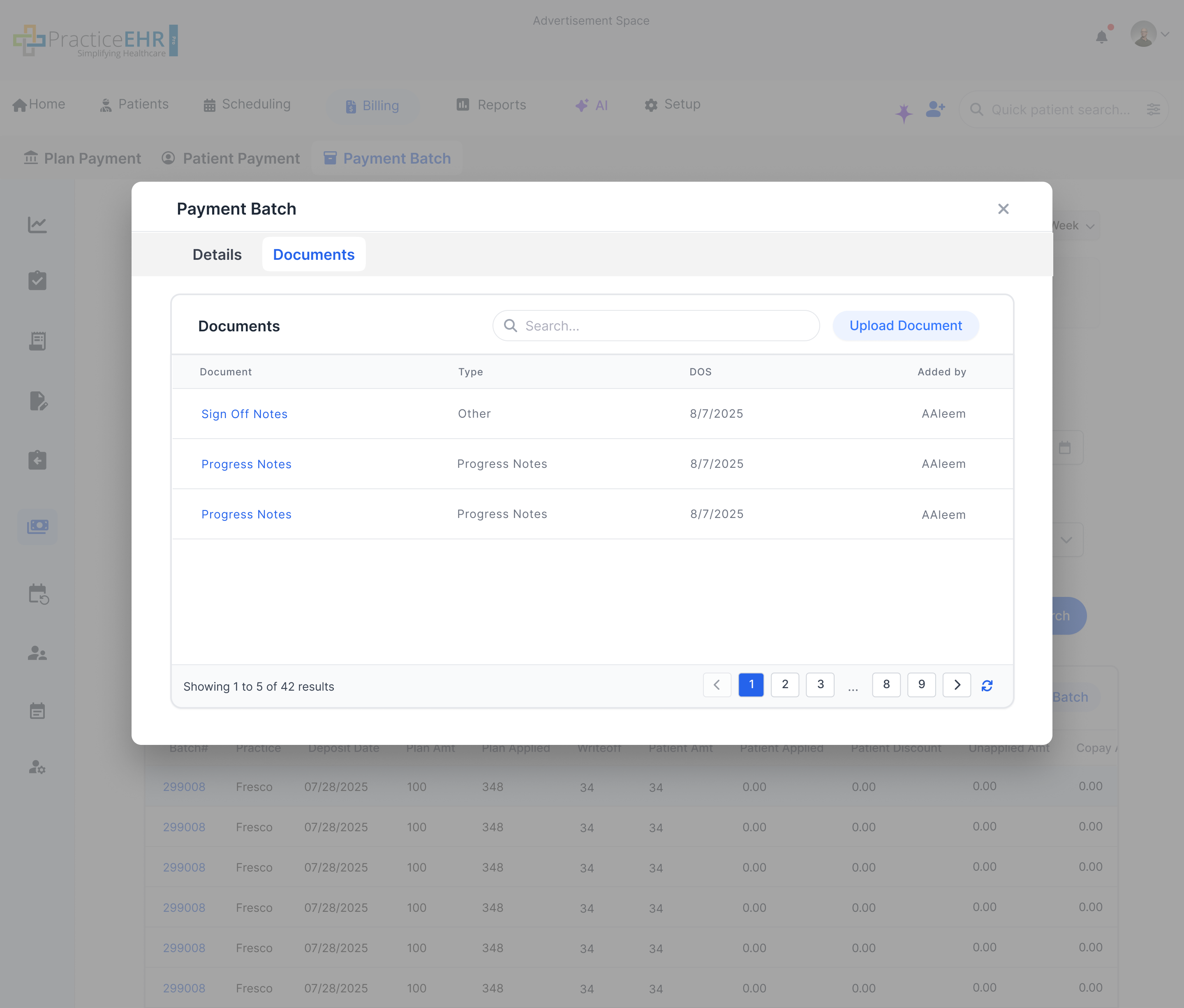 Batch Detail - Documents